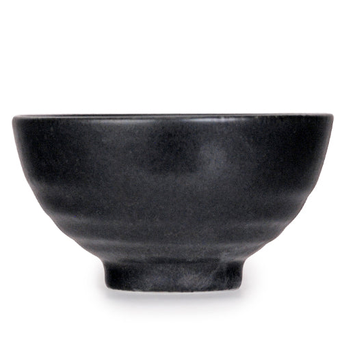 Nature Black 11oz 4.75"Dia x 2.5"H Porcelain Rice Bowl JP (5/90)
