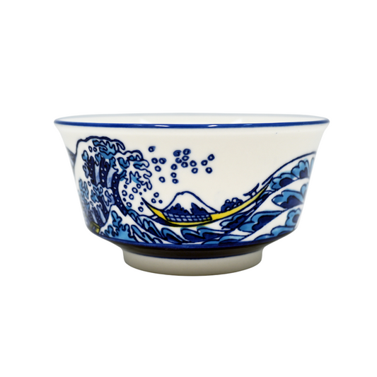 Great Wave 5.25"Dia Porcelain Rice Bowl (4/48)