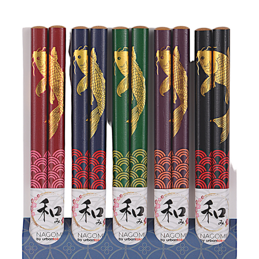 5 Piece Chopsticks Set Koi Fish