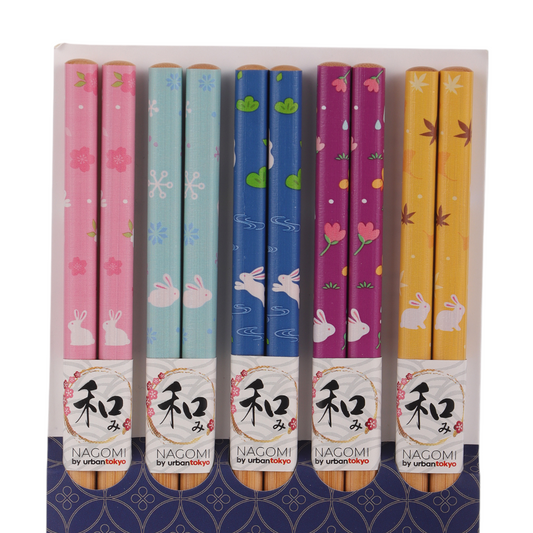 5 Piece Chopsticks Set Flower