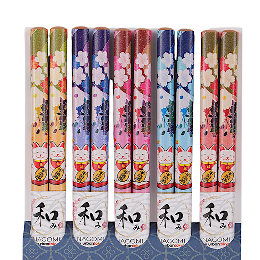 5 Piece Chopsticks Set Lucky Cat