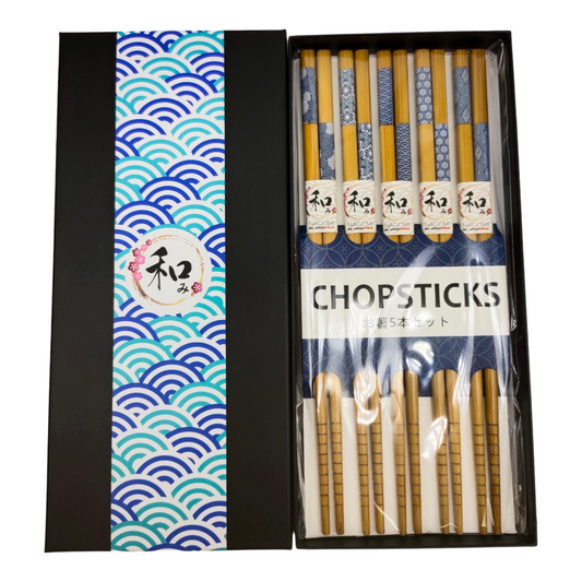 5 Piece Chopsticks Set Gift Box