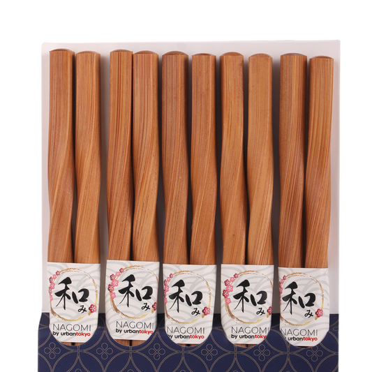 5 Piece Chopsticks Set Spiral
