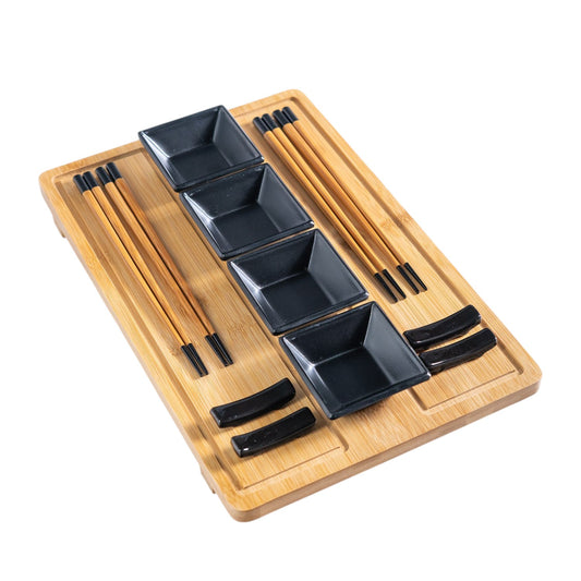 13 Piece Chopsticks Dish Rests and Tray Serving Set