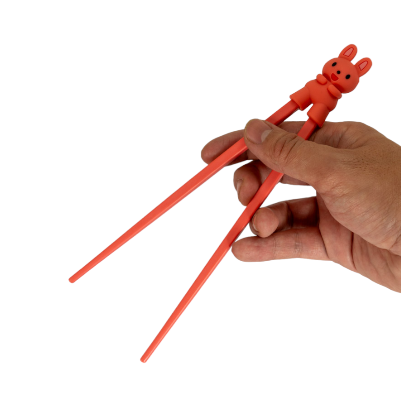 Rabbit Bunny Training Chopsticks Pink Silicone (6/24/480) – UrbanTokyo