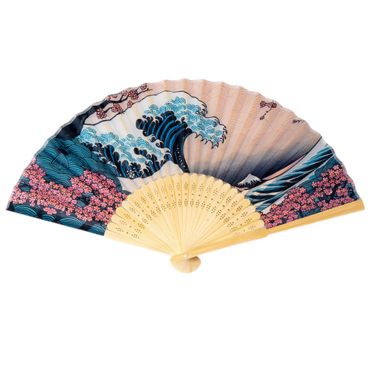 Great Wave Spring Season Paper Folding Fan (50/300)