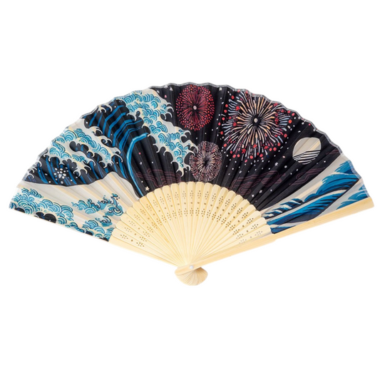 Great Wave Summer Festival Paper Folding Fan (50/300)