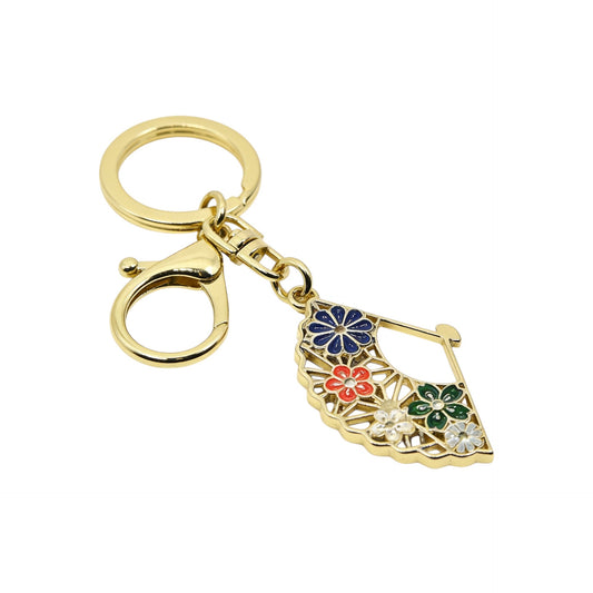 Japanese Paper Fan Enamel Key Chain (3/300)