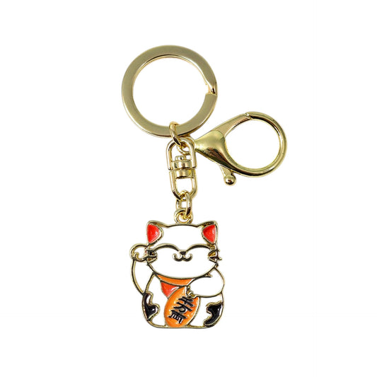 Maneki Neko Enamel Key Chain (3/300)