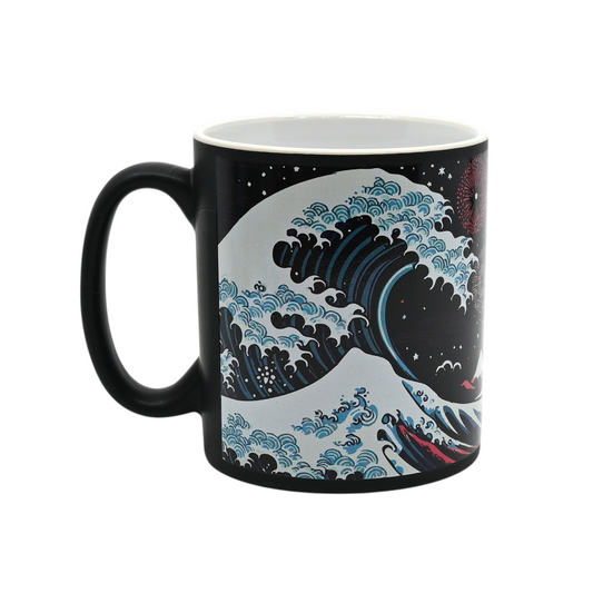 Great Wave Summer Stoneware Coffee Mug – 11 oz JP