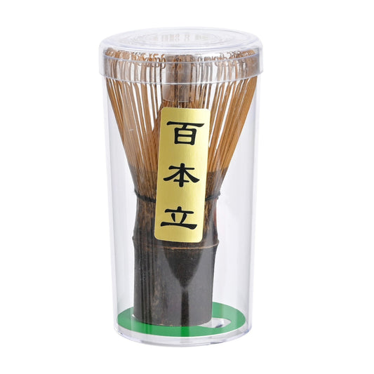 Bamboo Matcha Whisk (Chasen) – 100 Prong, Purple Bamboo, 4 in. H