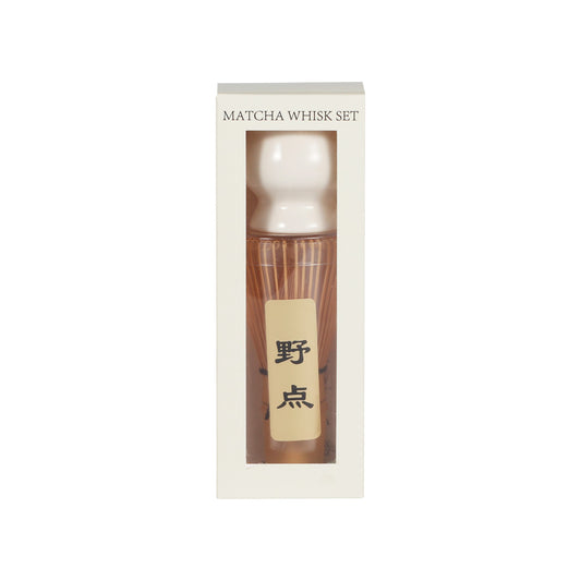 Mini Matcha Whisk Set with Stand and Scoop – White