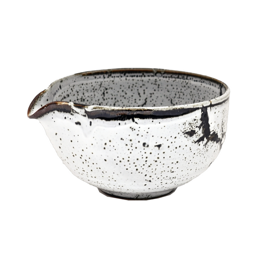 12oz Yukiakari Katakuchi Matcha Bowl With Spout Yuzushiro JP (1/27)