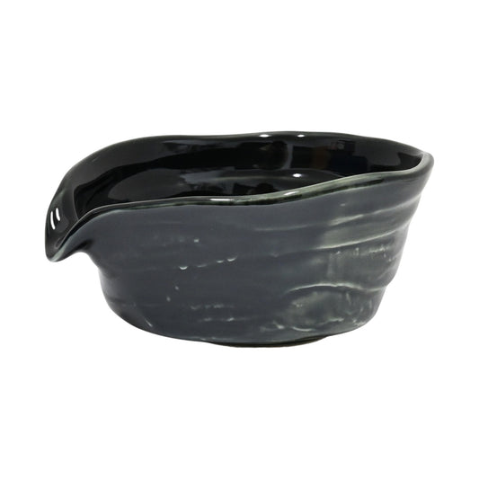 12oz Katakuchi Matcha Bowl With Spout Green Oribe JP (1/27)