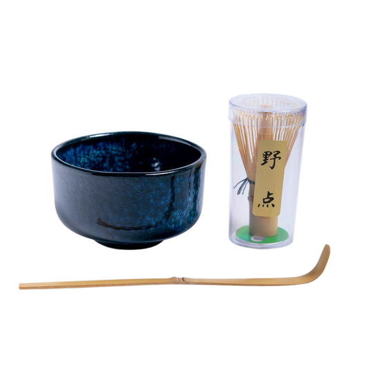 Mini Matcha Set Minoware Porcelain Bowl with Stand and Mini Whisk Youhenkon JP (1/36)
