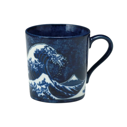 Great Wave 10oz 3.5"H Porcelain Mug JP (6/48)