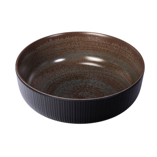 Uzumaki Spiral Melamine Straight Edge Bowl – 8 in. Round