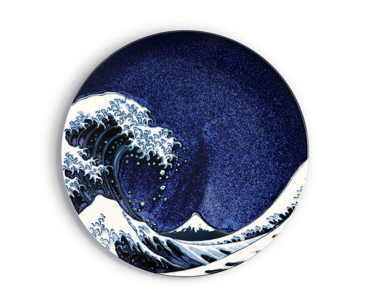 Kanagawa Great Wave 10"Dia Porcelain Round Dinner Plate JP (5/30)