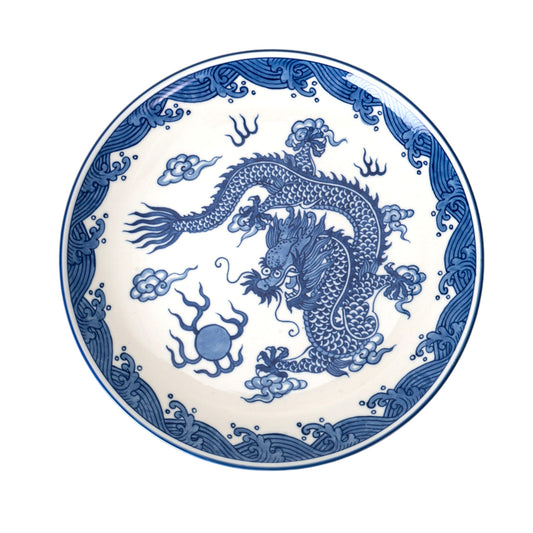 Ryu Dragon Porcelain Dinner Plate – 10.5 in. Round