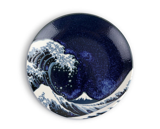 Kanagawa Great Wave 7.25"Dia Porcelain Appetizer Salad Plate JP (6/60)