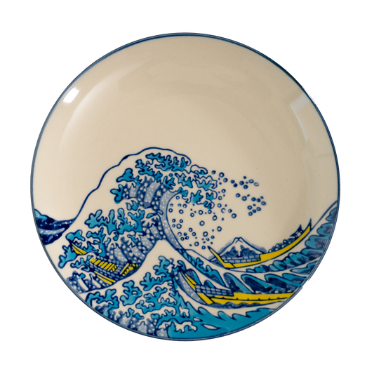 Great Wave 6.5"Dia Porcelain Round Appetizer Salad Plate (4/64)