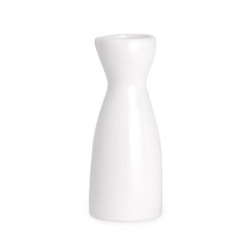 Sake Bottle White Glazed 5 fl oz 5"H
