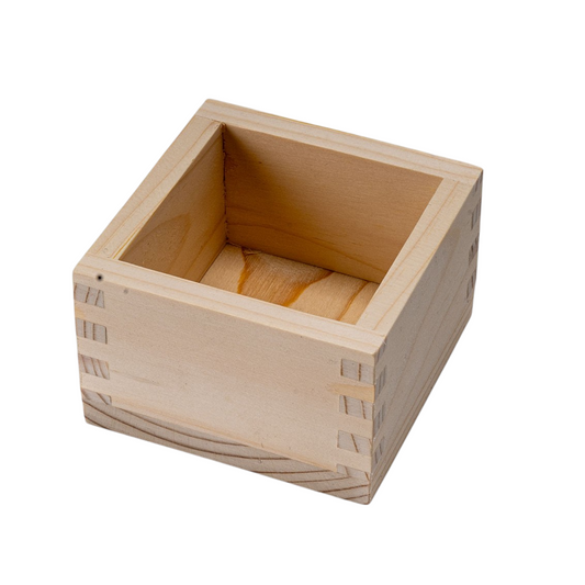 3.25"Sq Wooden Sake Masu Cup (1/50)