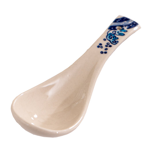 Great Wave 5.5"L Porcelain Soup Spoon (10/240)
