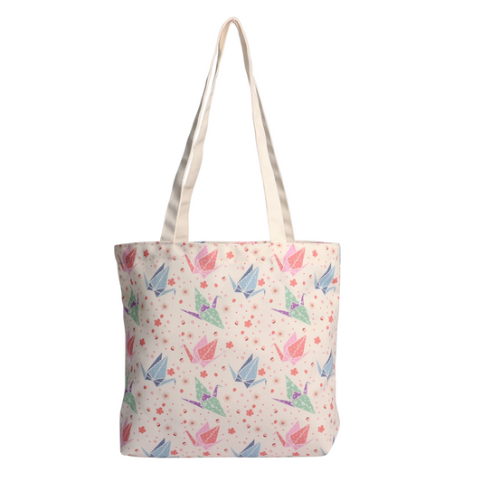 15"L Tote Bag Crane Origami (5/50)